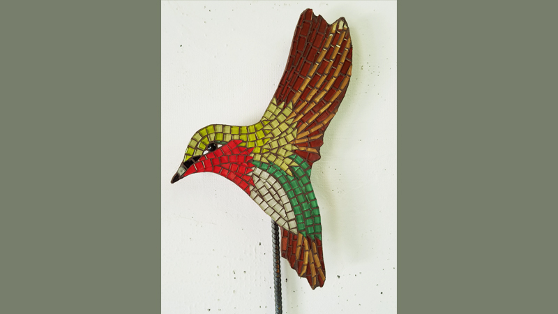 Hummingbird Mosaic art class