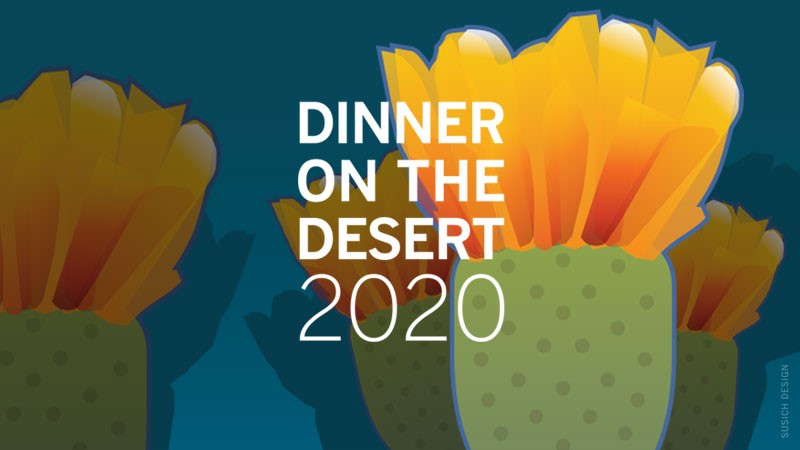 Cena en el desierto