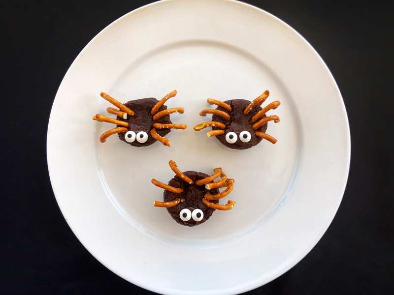 Merienda de Halloween | Brownies de tarántula