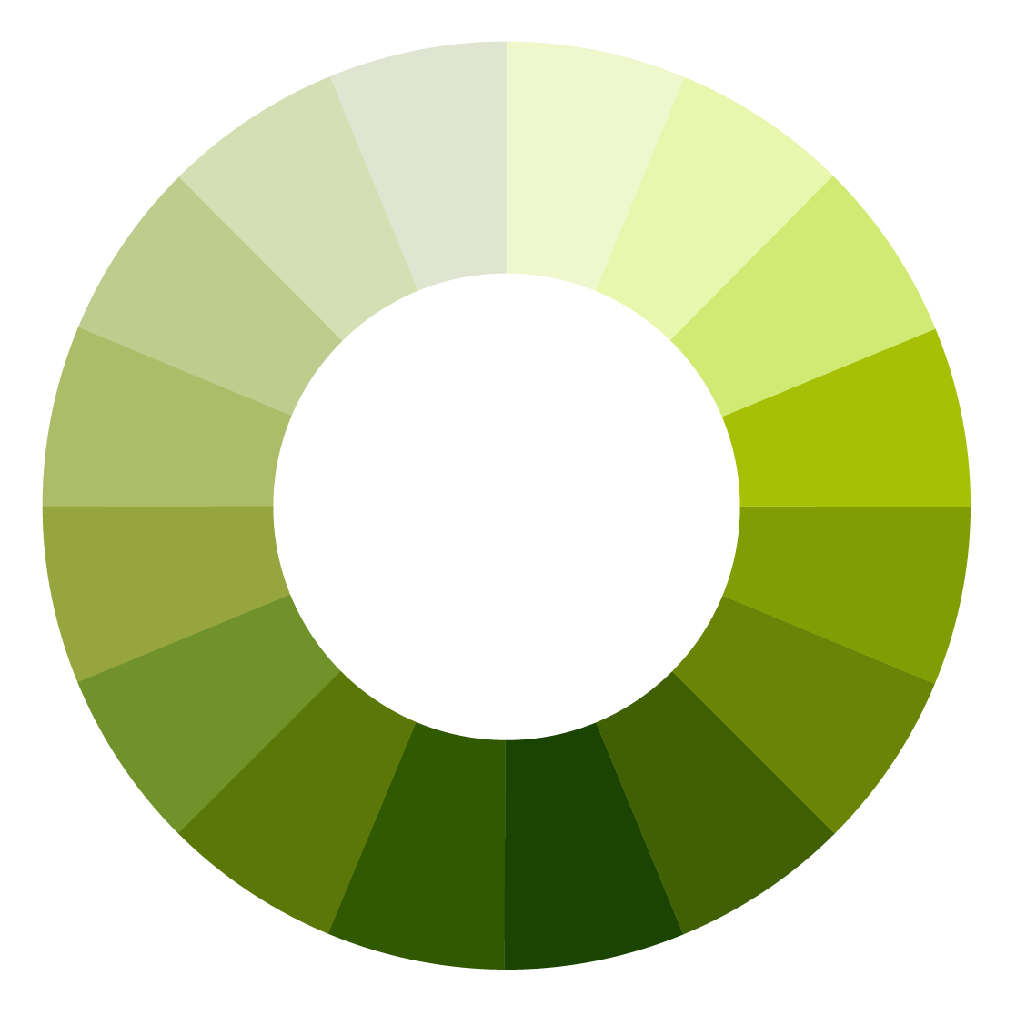 Green Color Wheel