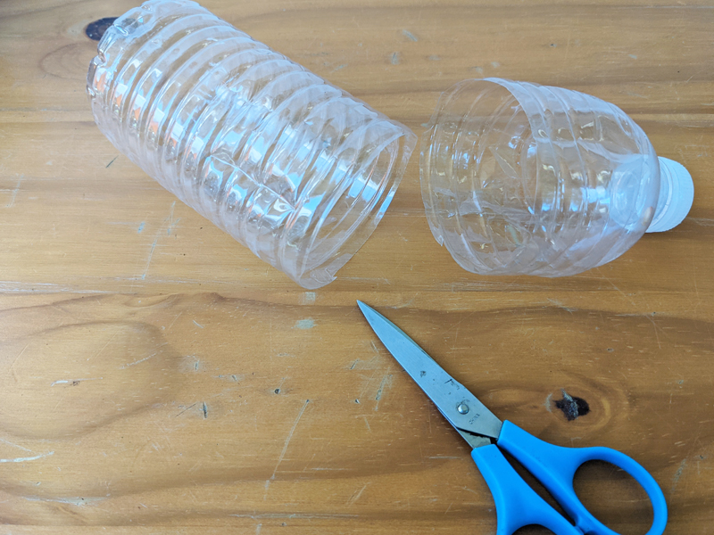 water bottle planter step 1