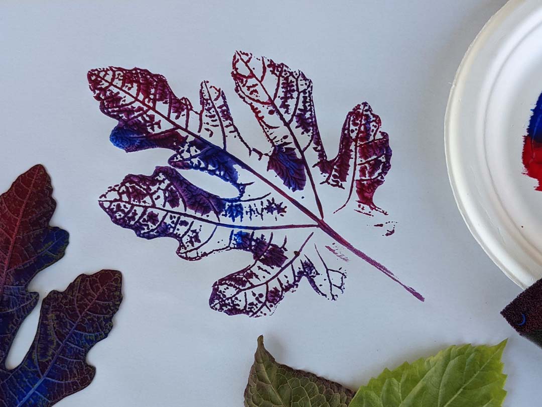 printing with leaves