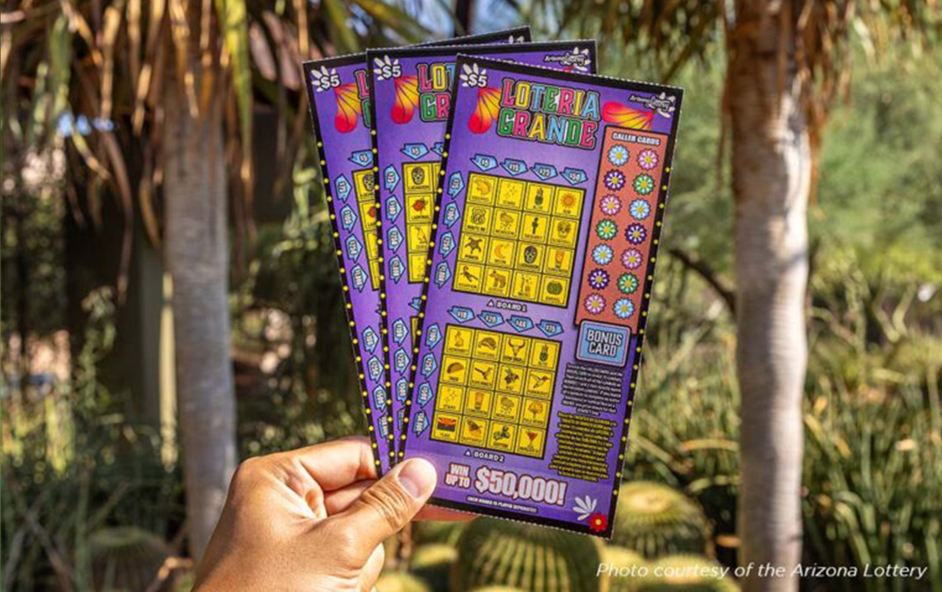 Arizona Lottery unveils Lotería Grande Scratchers® in partnership with Desert Botanical Garden
